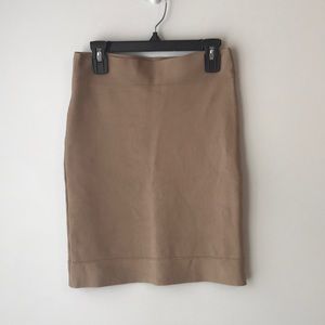 BCBG Tan Bandage Skirt